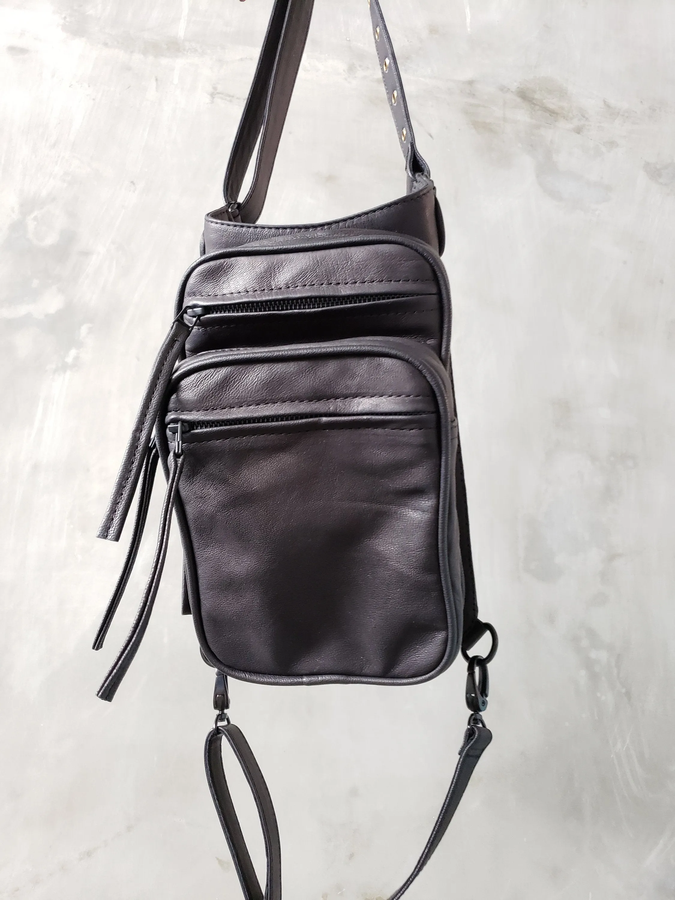 The Industry Moto Convertible Hip Holster Waist Bag w/ Black Hardware