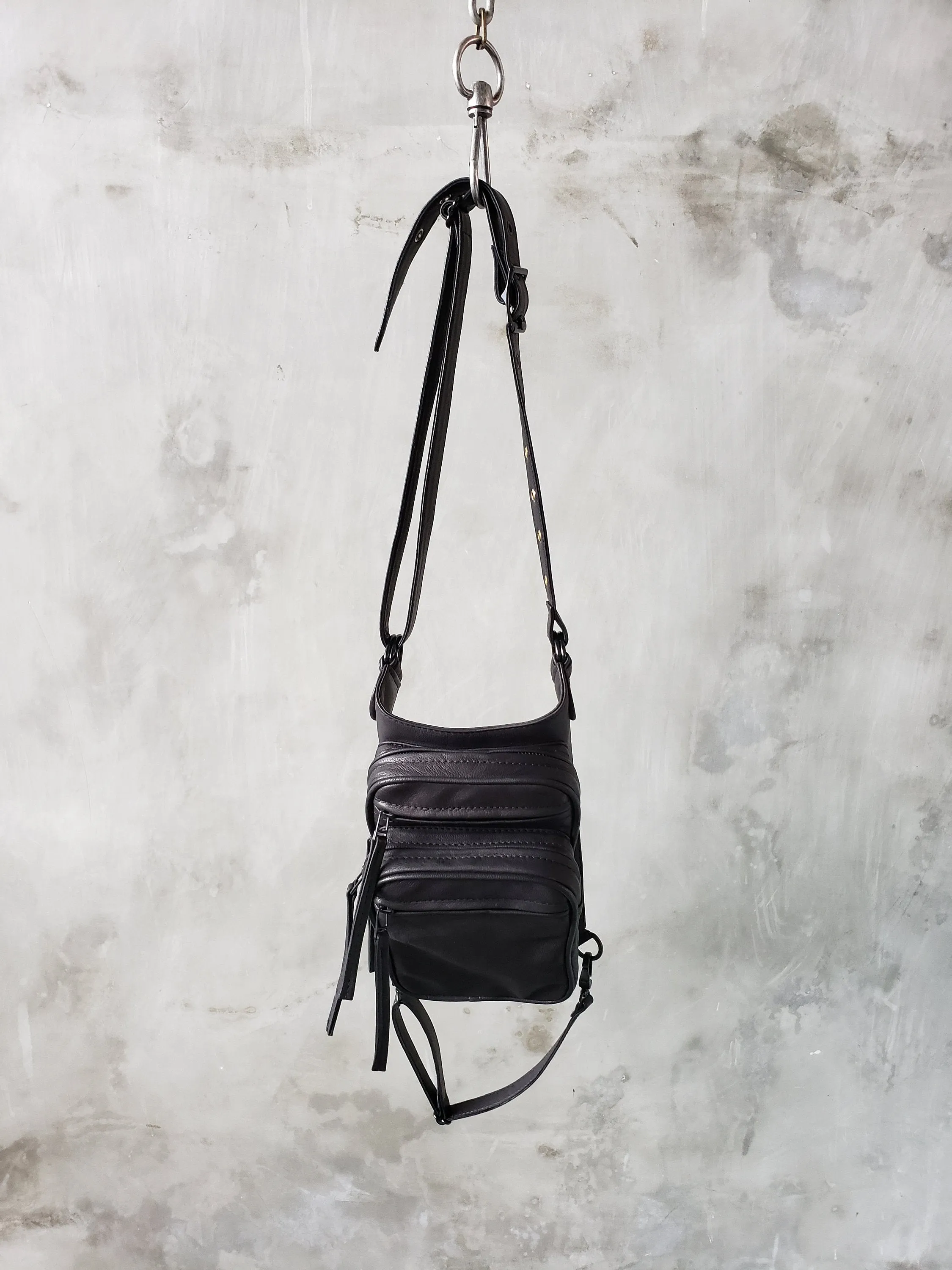 The Industry Moto Convertible Hip Holster Waist Bag w/ Black Hardware