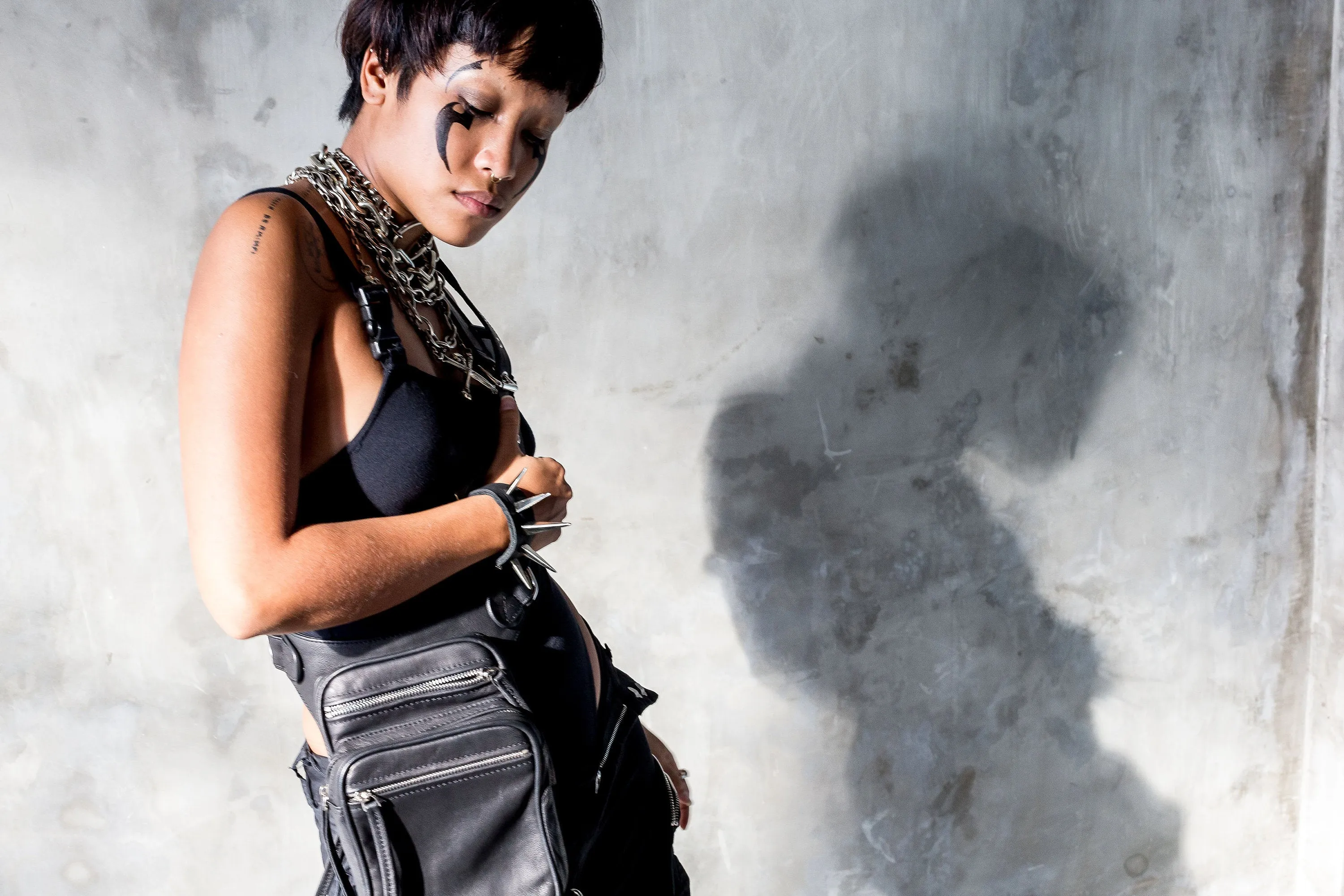 The Industry Moto Convertible Hip Holster Waist Bag w/ Black Hardware
