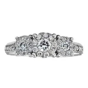 Three stone Brilliant cut .66ct