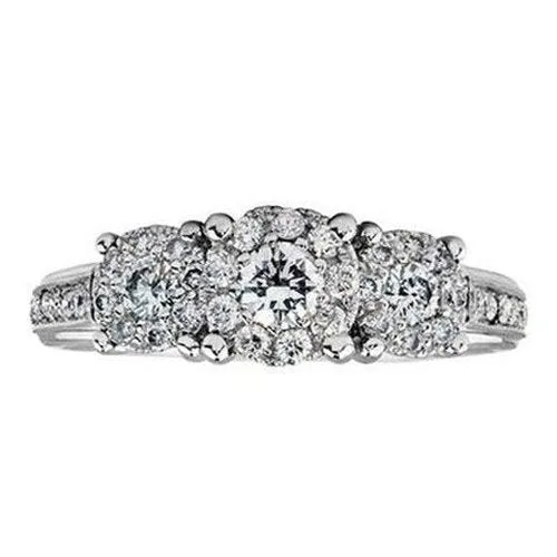Three stone Brilliant cut .66ct