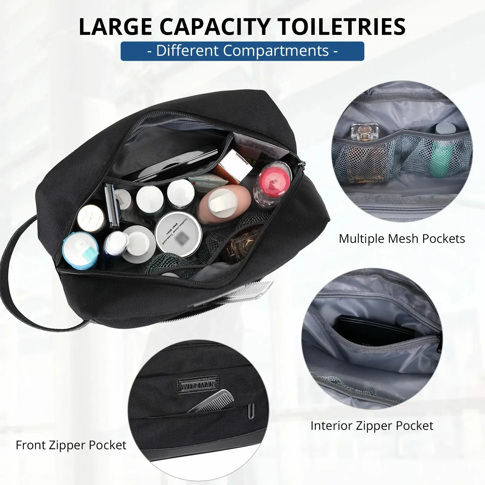 Toiletry Bag Lightweight Water-Resistant