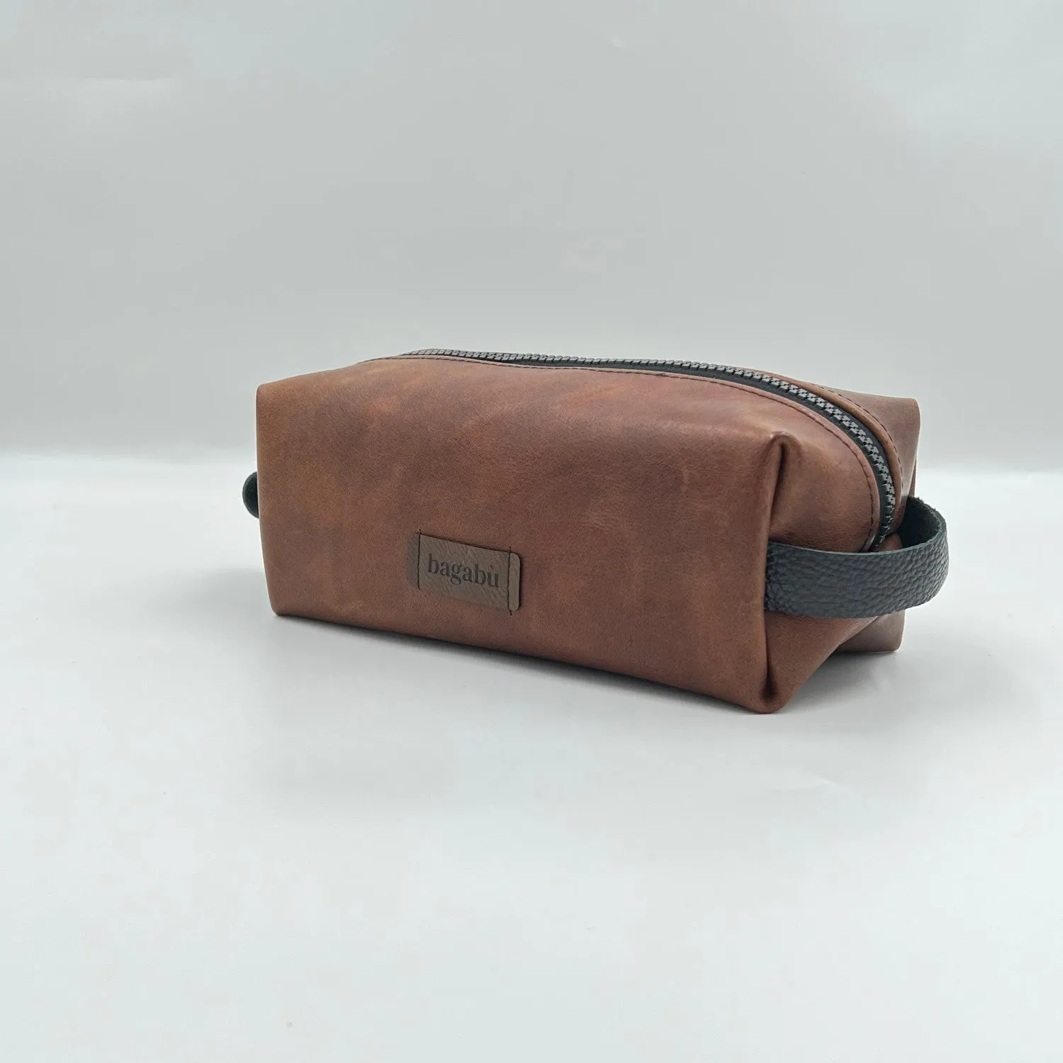 Toiletry Brown Leather Bag