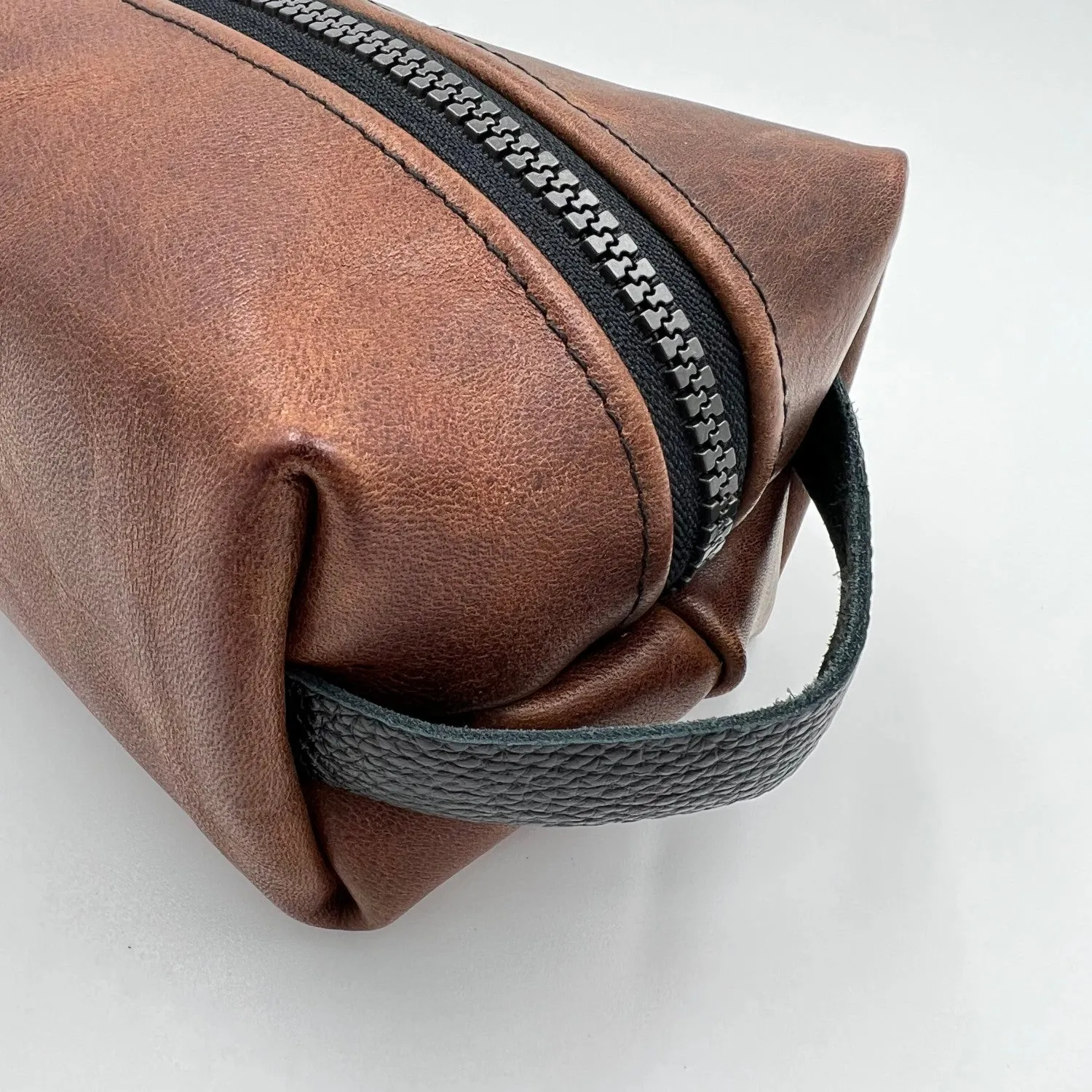 Toiletry Brown Leather Bag