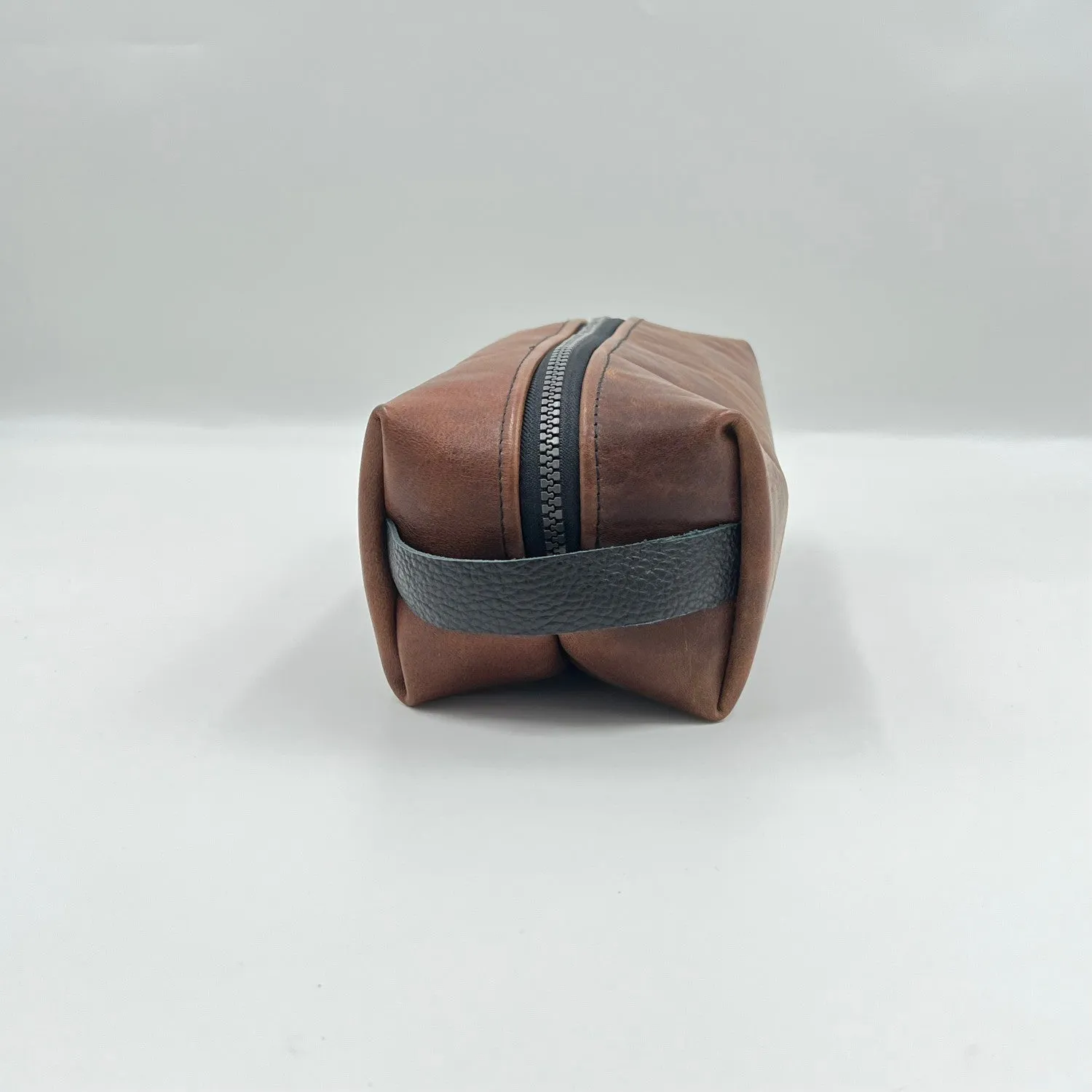 Toiletry Brown Leather Bag