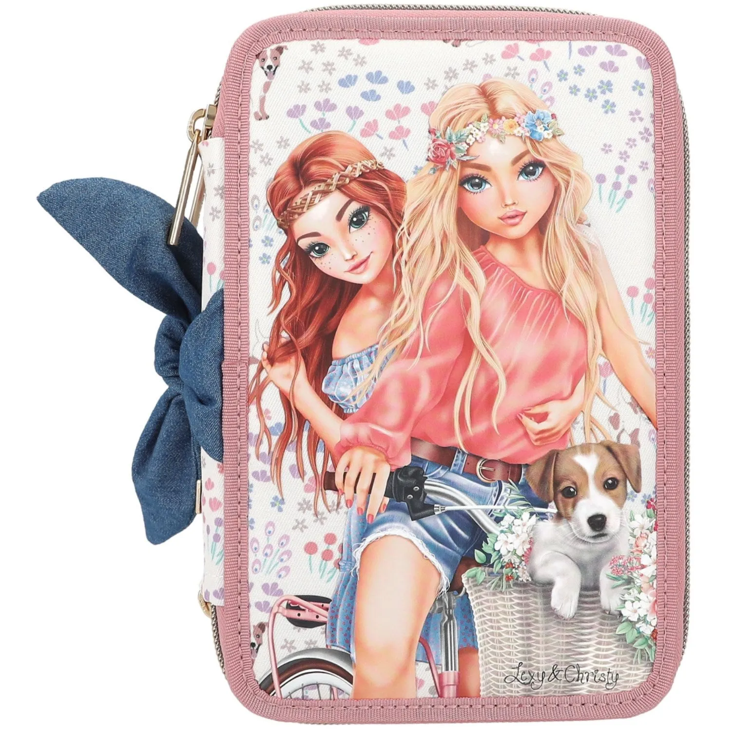 TOPModel Trippel Pencil Case Velo Fleur