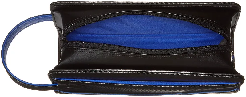 TRD JAPAN Carbon Pattern Leather Toiletry Bag