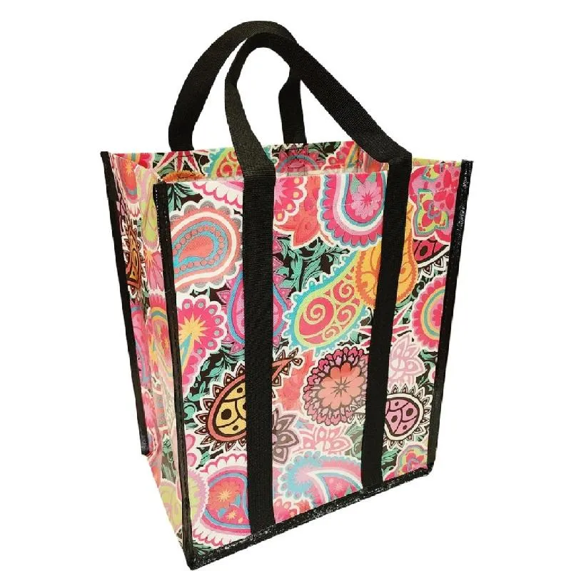 Two Lumps of Sugar Paisley Medallion Swag Bag Tote