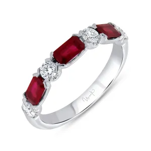 Uneek Straight Ring-Color 18K White Gold RB5185R