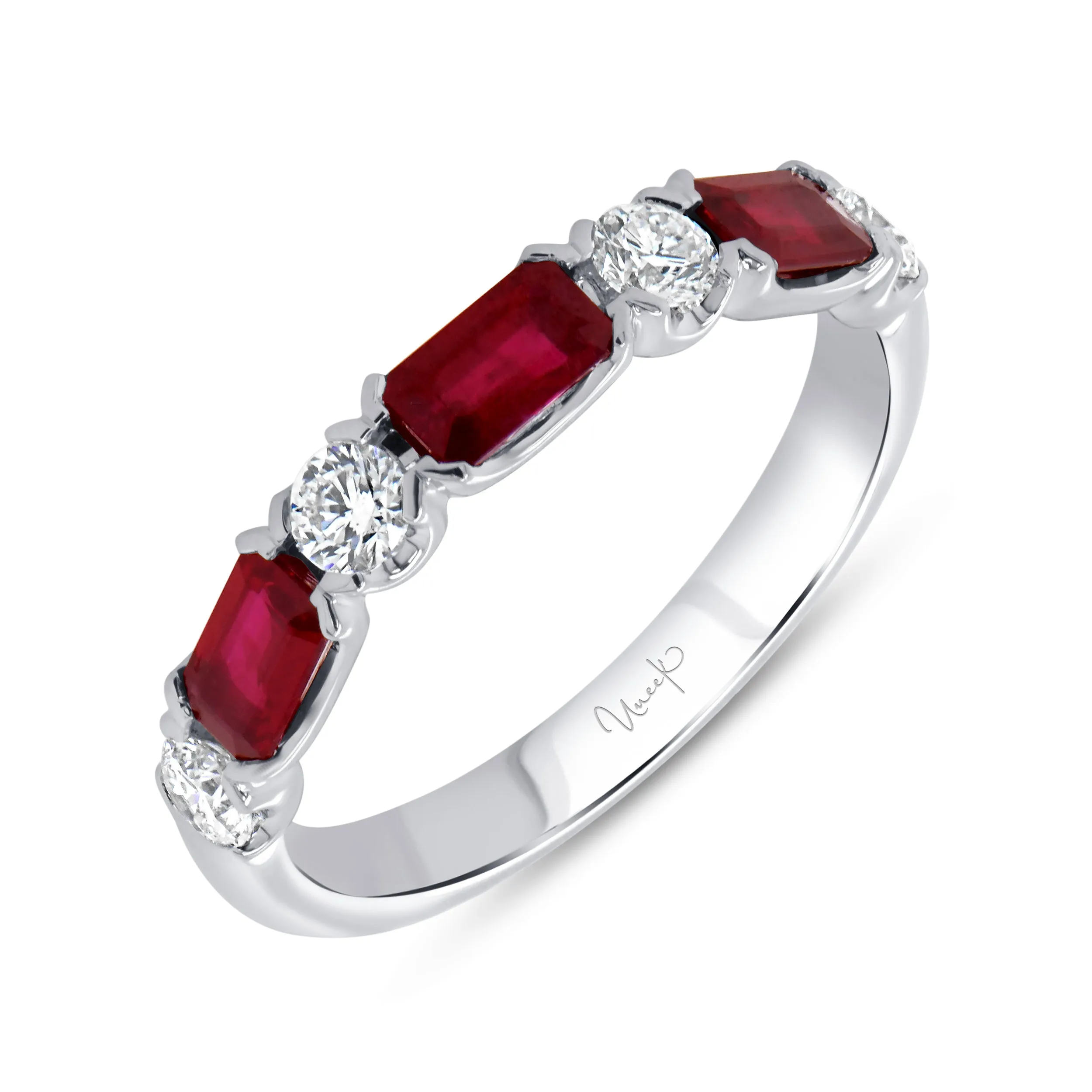 Uneek Straight Ring-Color 18K White Gold RB5185R