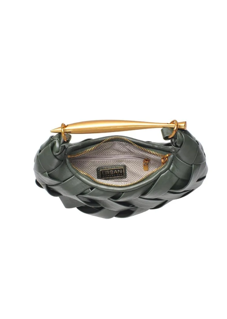Ursula Woven Crossbody: Olive