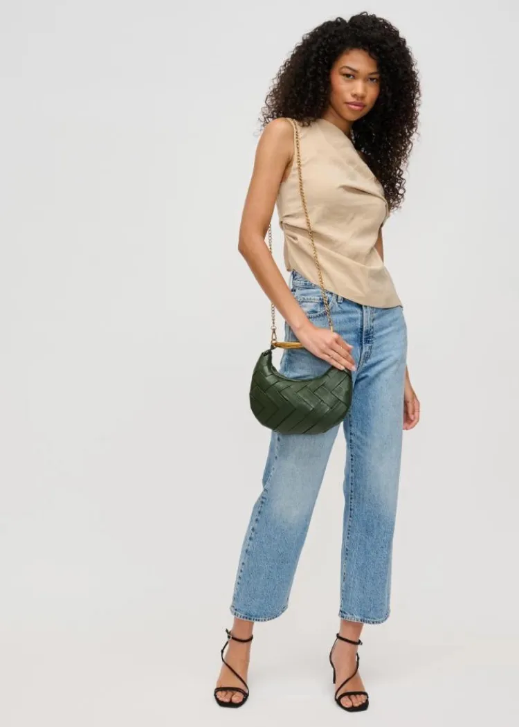 Ursula Woven Crossbody: Olive