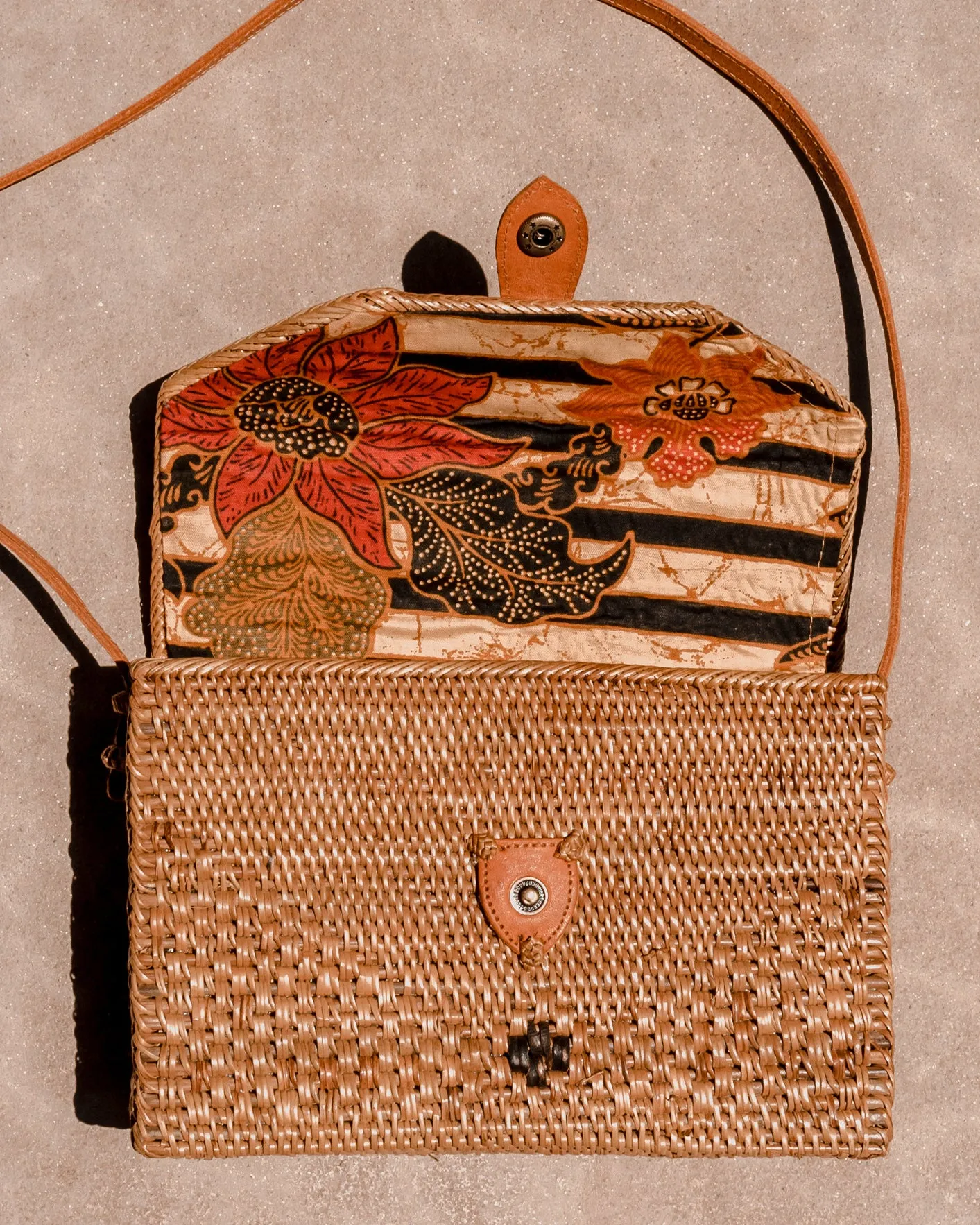 Vegan Mawi Rattan Bag