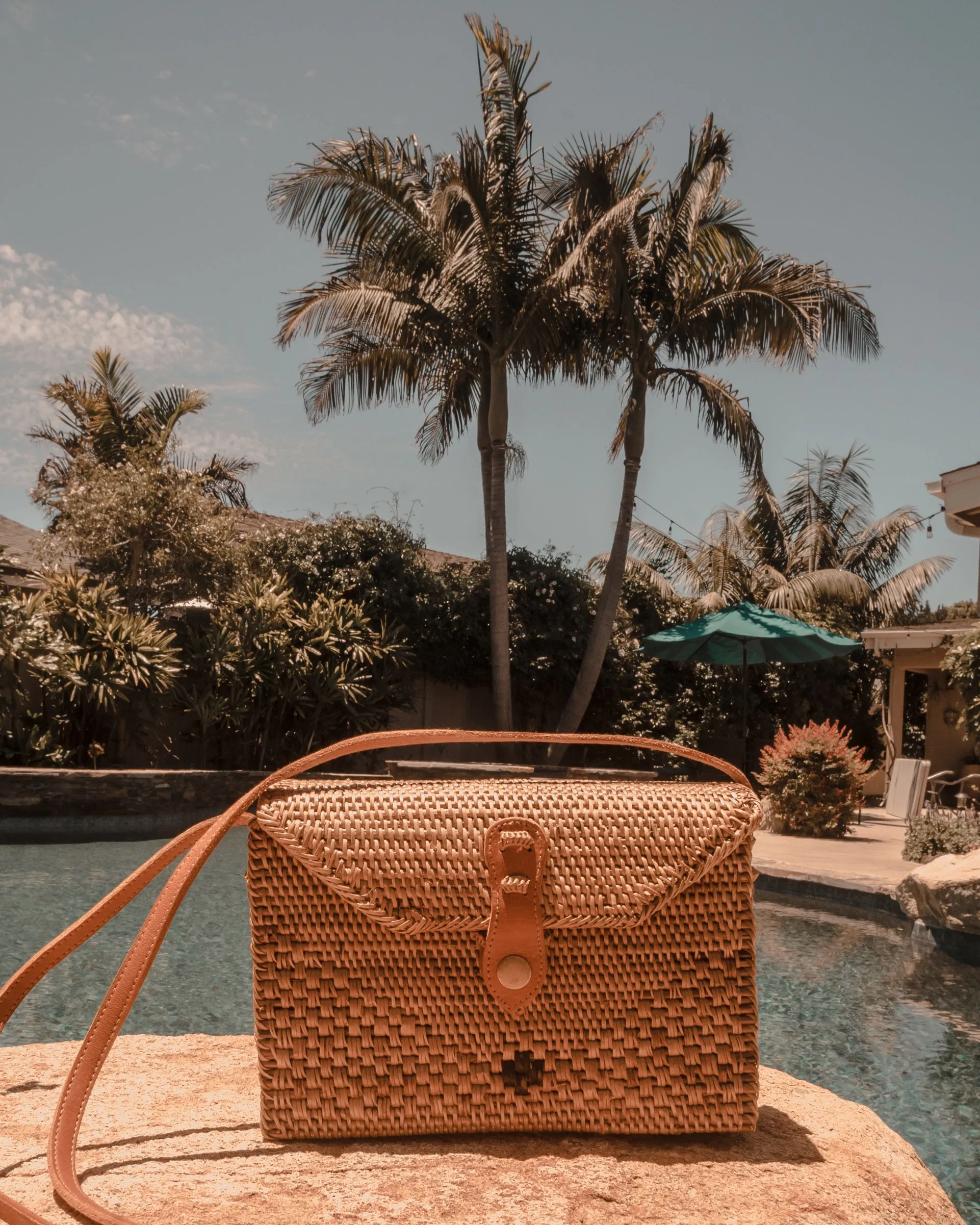 Vegan Mawi Rattan Bag