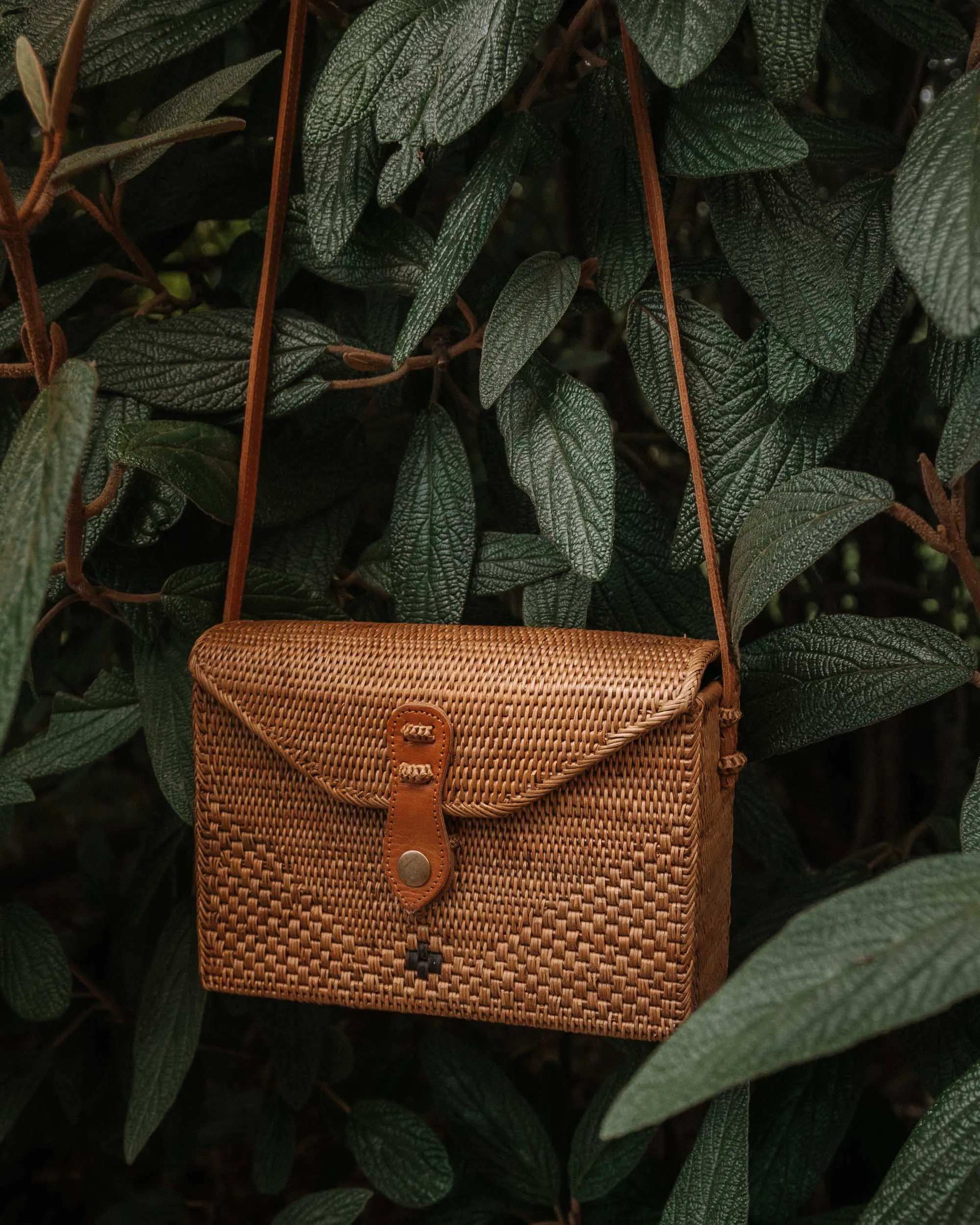 Vegan Mawi Rattan Bag
