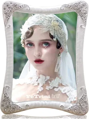Vintage Picture Frame 8x10 Luxury Metal Photo Frames of HD Glass