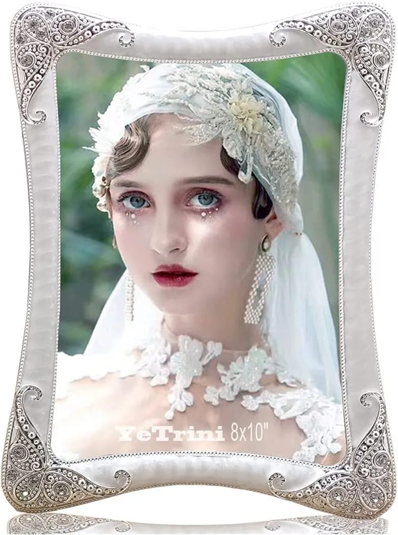 Vintage Picture Frame 8x10 Luxury Metal Photo Frames of HD Glass