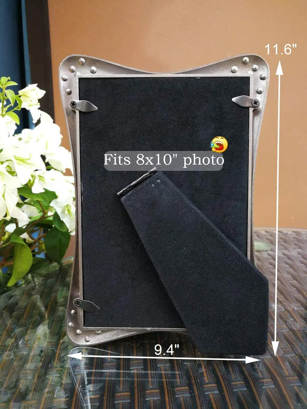 Vintage Picture Frame 8x10 Luxury Metal Photo Frames of HD Glass