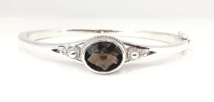 VINTAGE SMOKY TOPAZ BANGLE