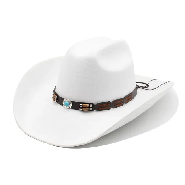 Vintage Wide Brim Wool Cowboy Hat