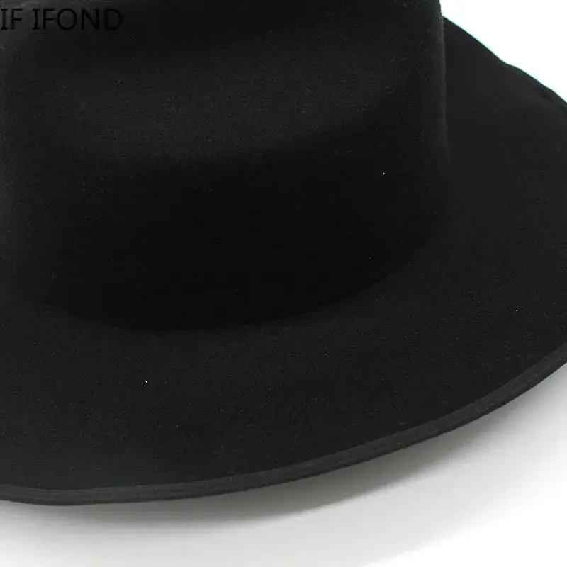 Vintage Wide Brim Wool Cowboy Hat