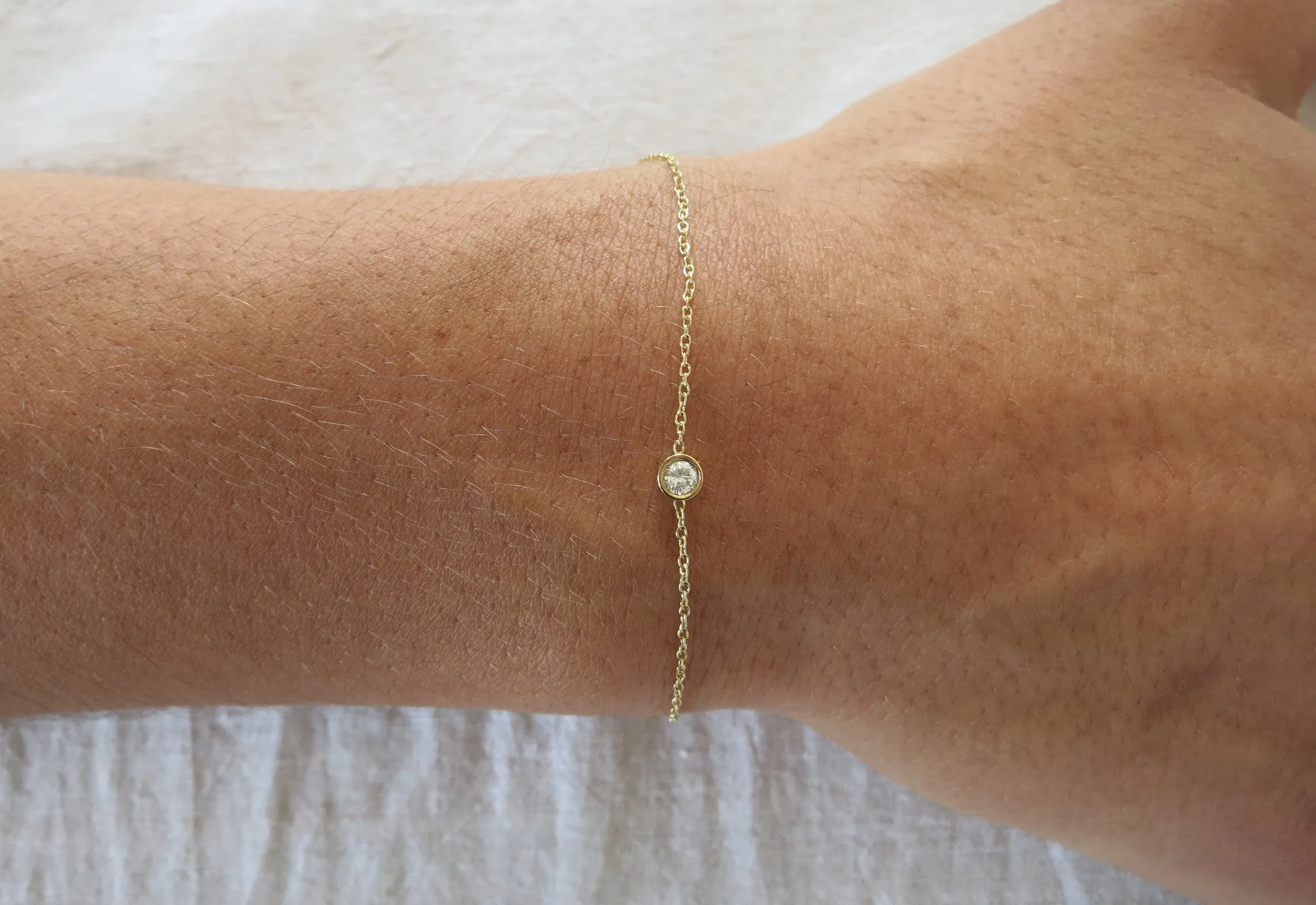 White Diamond Bracelet