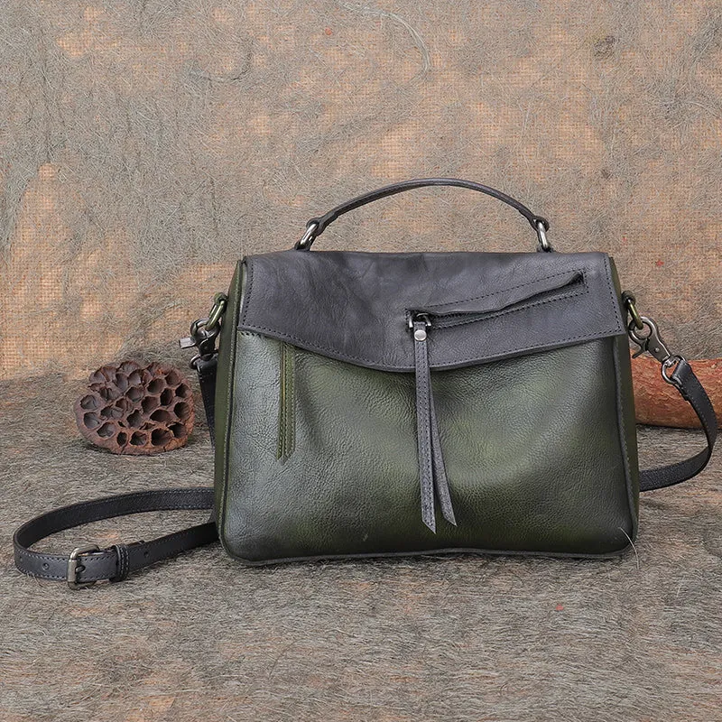Womens Leather Satchel Bag Genuine Leather Handbags For Women