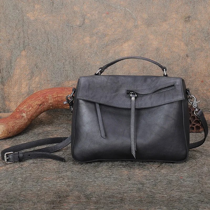 Womens Leather Satchel Bag Genuine Leather Handbags For Women