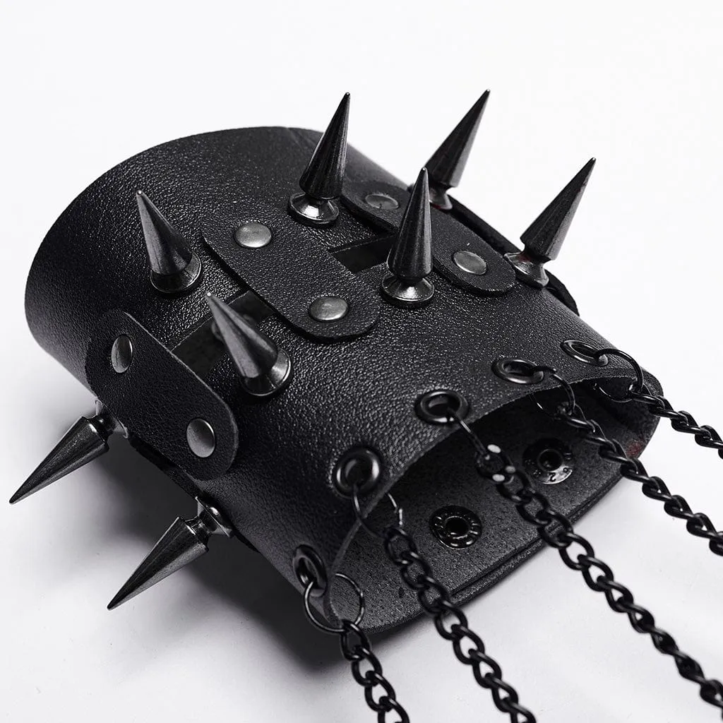 Women's Punk Faux Leather Fingertip Bracelets