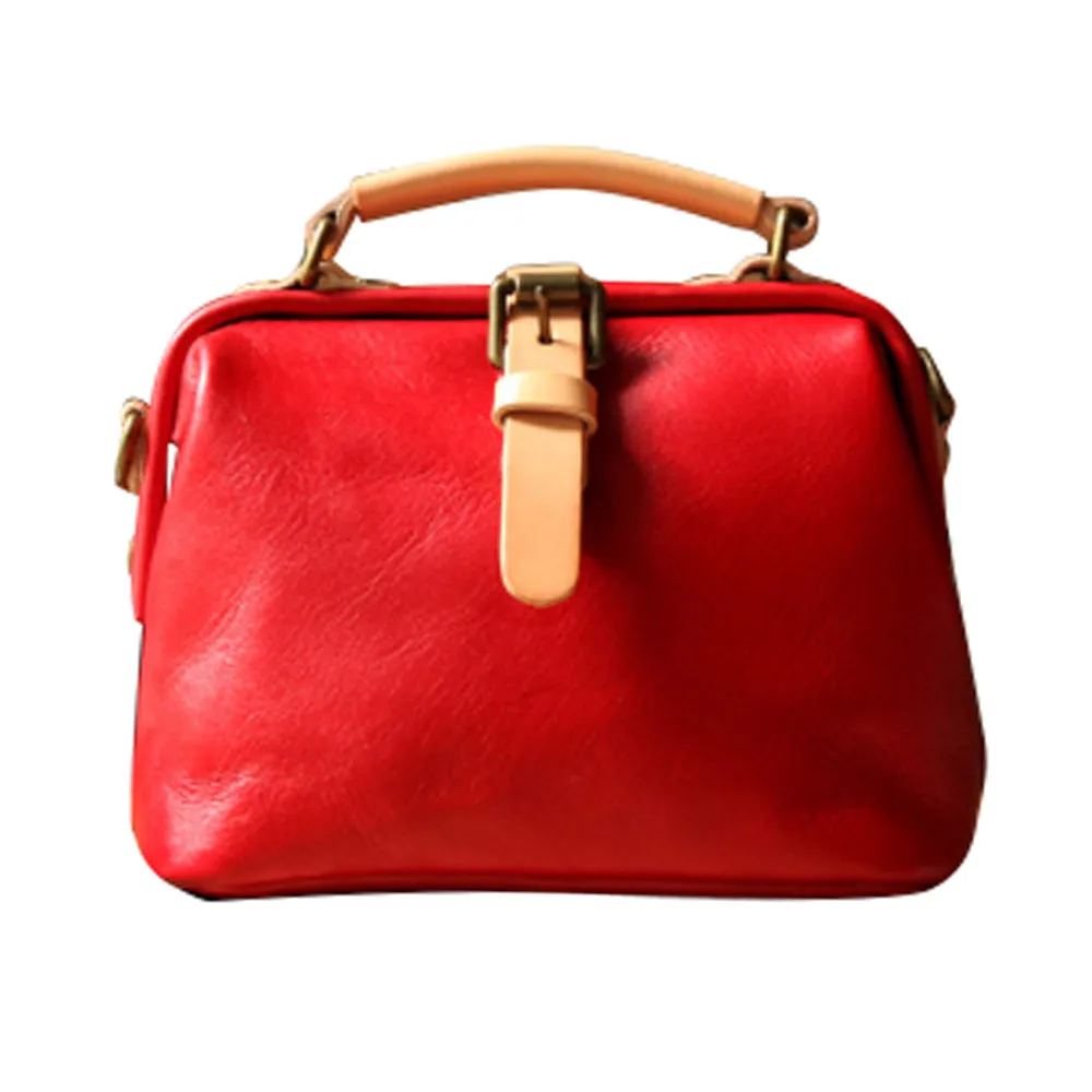 YAAGLE Women Real Leather Handmade Shoulder Bags Tote YGBR6003