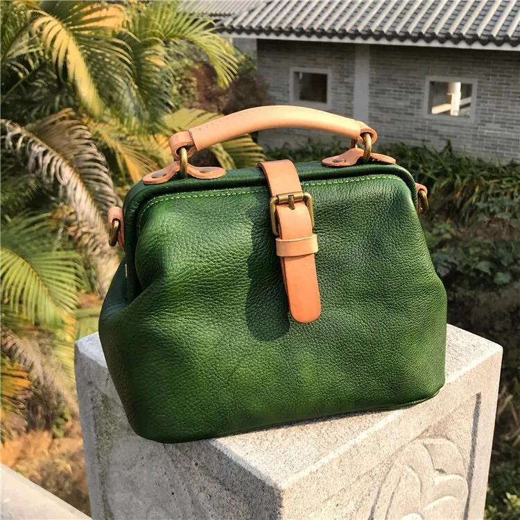 YAAGLE Women Real Leather Handmade Shoulder Bags Tote YGBR6003
