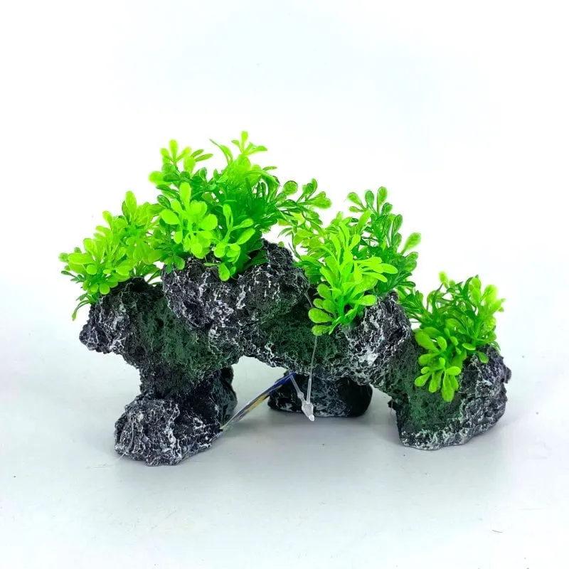 Zhen De Decoration - Rock Formation w/ Plants - 155S