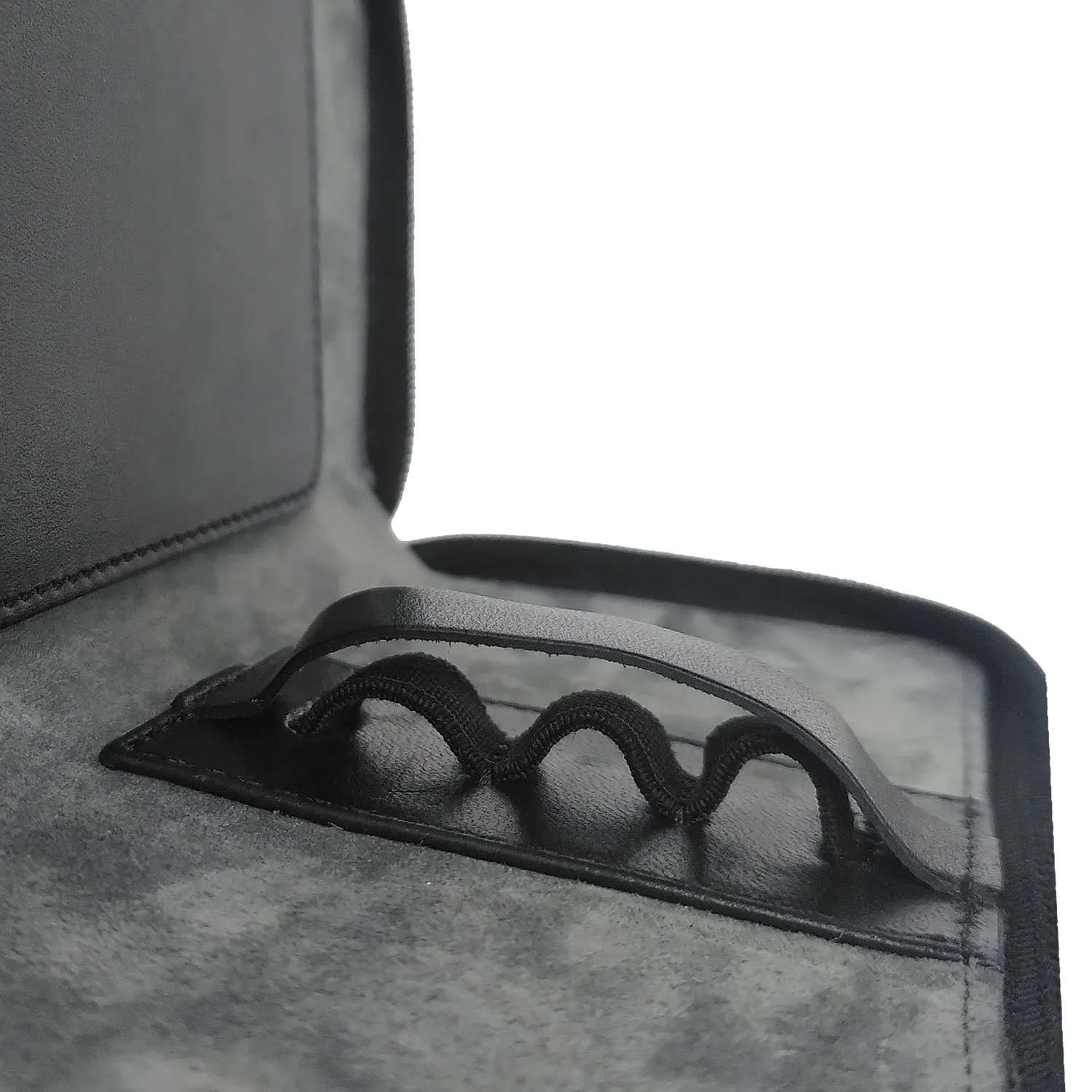 Zipped Leather Triple Pen Case